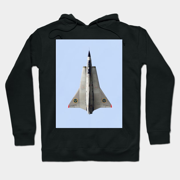 SAAB Draken jet aircraft Hoodie by captureasecond